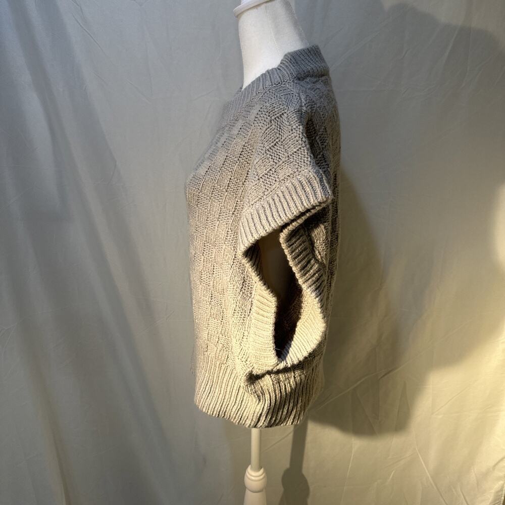 NWT ANTHROPOLOGIE Sweater Vest Women's XL Gray Sleeveless Boho Preppy Layering - Picture 2 of 13